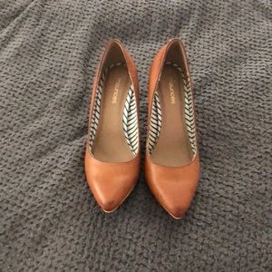 Tan pumps